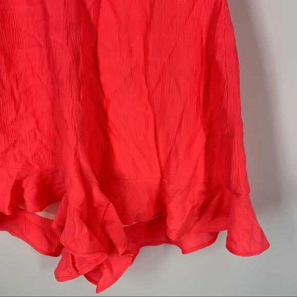 Women’s Hot Pink Romper V-Neck Small - Picture 6 of 7